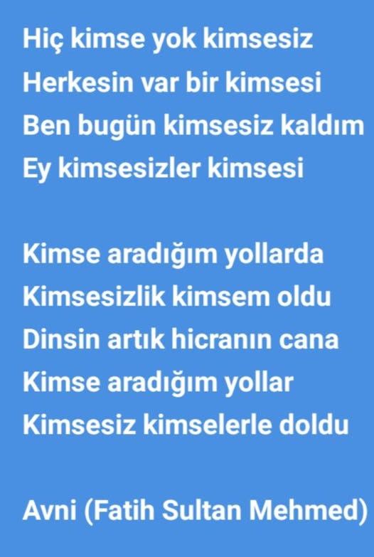 KİMSESİZLER KİMSESİ